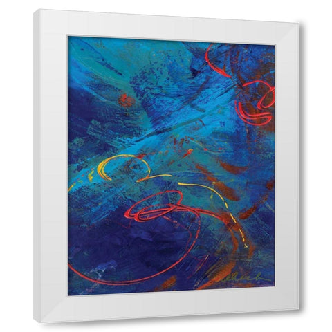 Red Swings By III White Modern Wood Framed Art Print by Dilbeck, Nikki