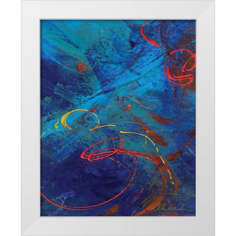 Red Swings By III White Modern Wood Framed Art Print by Dilbeck, Nikki