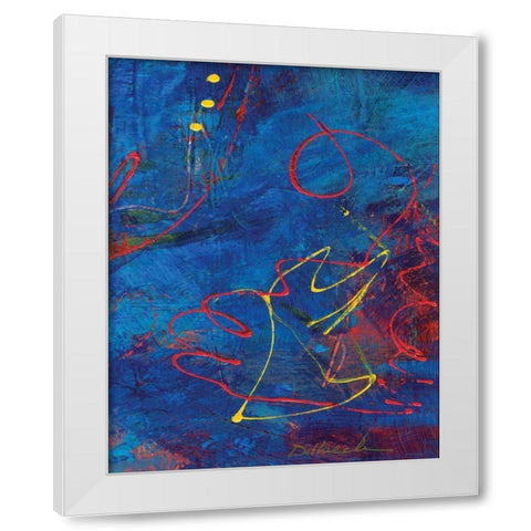 Red Swings By IV White Modern Wood Framed Art Print by Dilbeck, Nikki