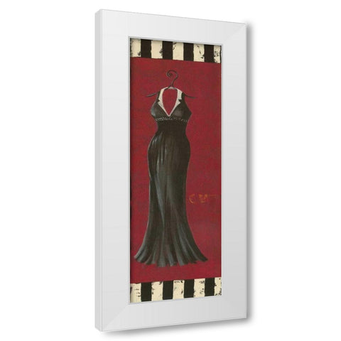 Fancy Dress II White Modern Wood Framed Art Print by Devereux, Sophie