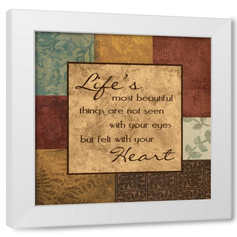 Lifes Things White Modern Wood Framed Art Print by Devereux, Sophie