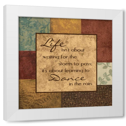 Lifes About White Modern Wood Framed Art Print by Devereux, Sophie