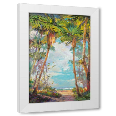 Path to Paridise I White Modern Wood Framed Art Print by Delanty, Rick