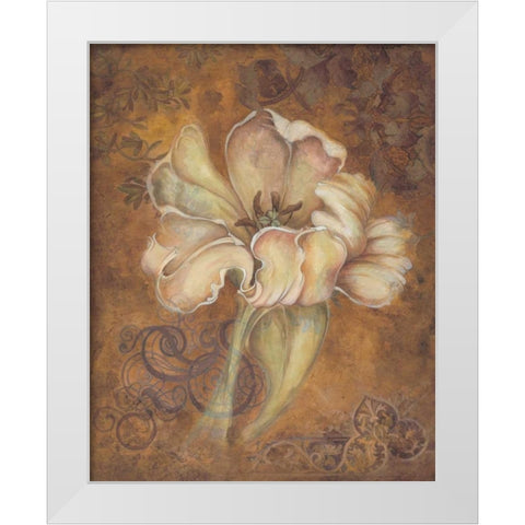 Study in Ecru I White Modern Wood Framed Art Print by Engman, Allyn