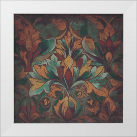 Rainforest II White Modern Wood Framed Art Print by Engman, Allyn