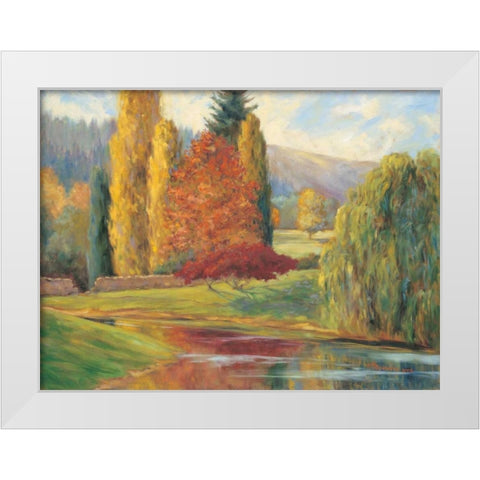 Natures Splendor I White Modern Wood Framed Art Print by Fermanis, Pamela