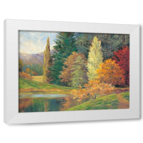 Natures Splendor II White Modern Wood Framed Art Print by Fermanis, Pamela