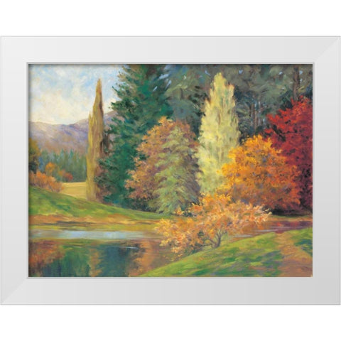 Natures Splendor II White Modern Wood Framed Art Print by Fermanis, Pamela
