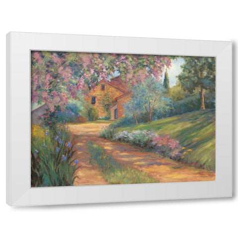 Pepes Farm I White Modern Wood Framed Art Print by Fermanis, Pamela