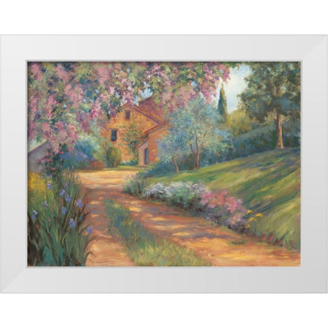 Pepes Farm I White Modern Wood Framed Art Print by Fermanis, Pamela
