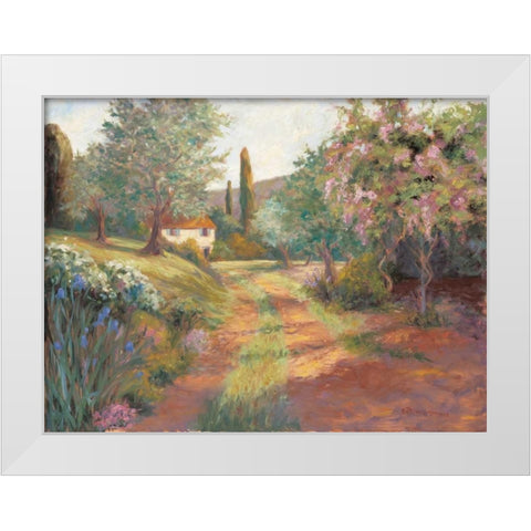Pepes Farm II White Modern Wood Framed Art Print by Fermanis, Pamela