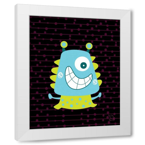 Bumpy White Modern Wood Framed Art Print by Blue Fish