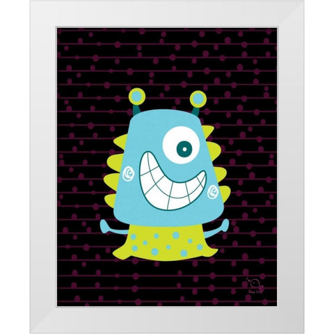 Bumpy White Modern Wood Framed Art Print by Blue Fish