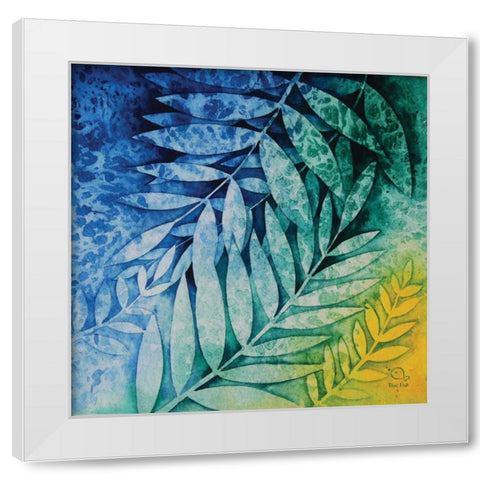 Autumn Hues II White Modern Wood Framed Art Print by Blue Fish