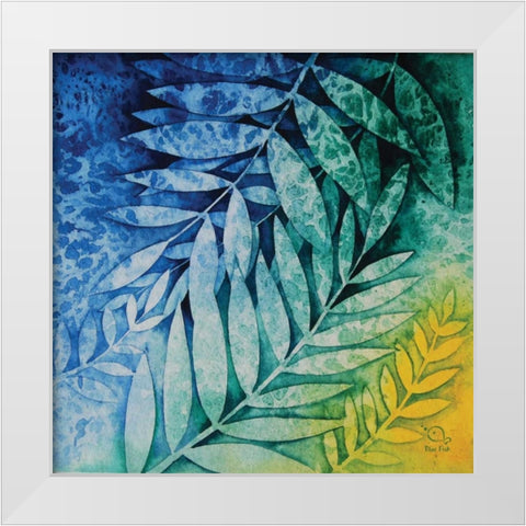 Autumn Hues II White Modern Wood Framed Art Print by Blue Fish