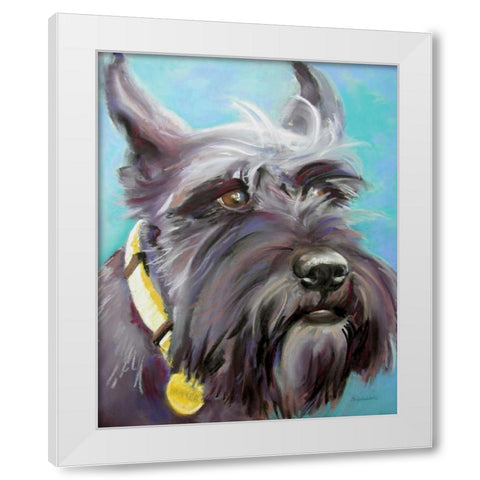 Hunter White Modern Wood Framed Art Print by Golubski, Becky