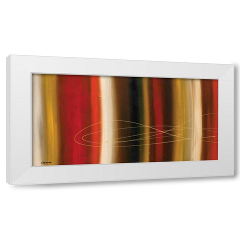 Gold Rush White Modern Wood Framed Art Print by Guedez, Carmen