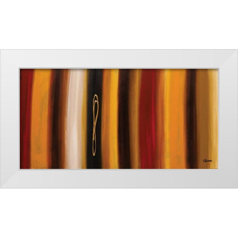 Golden Hour White Modern Wood Framed Art Print by Guedez, Carmen