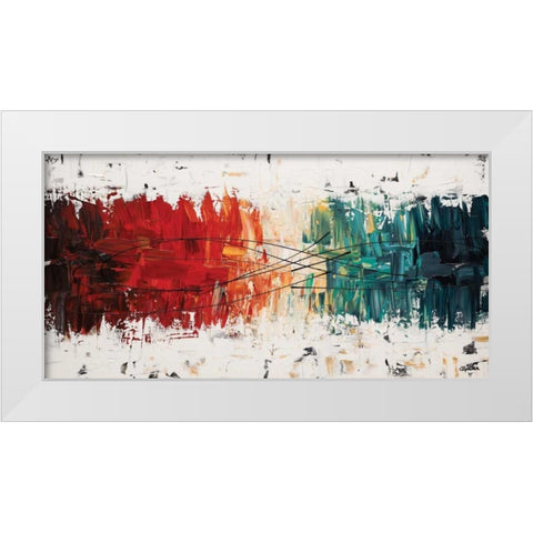 Crystal Clear I White Modern Wood Framed Art Print by Guedez, Carmen