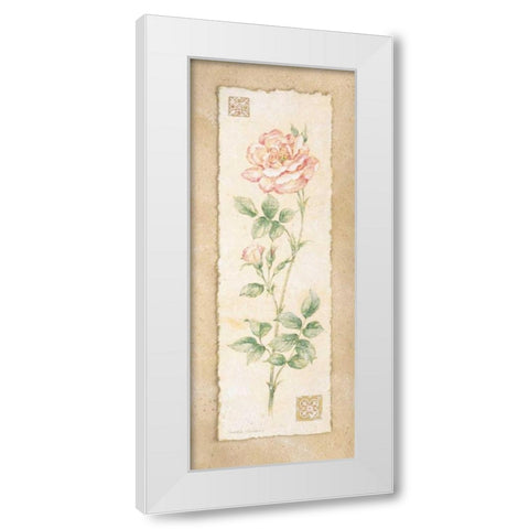 Rose White Modern Wood Framed Art Print by Gladding, Pamela