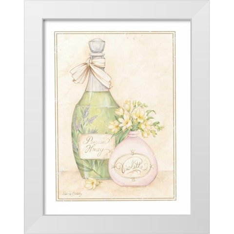 Persian Honey White Modern Wood Framed Art Print by Gladding, Pamela