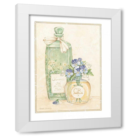 Chamomile White Modern Wood Framed Art Print by Gladding, Pamela