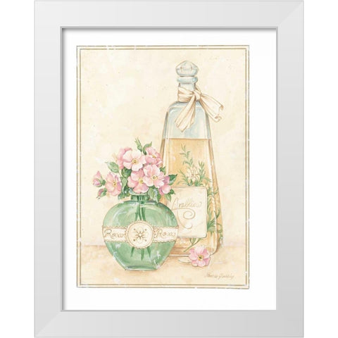Rosa White Modern Wood Framed Art Print by Gladding, Pamela