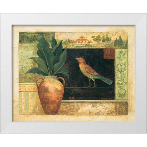 Chauncy White Modern Wood Framed Art Print by Gladding, Pamela