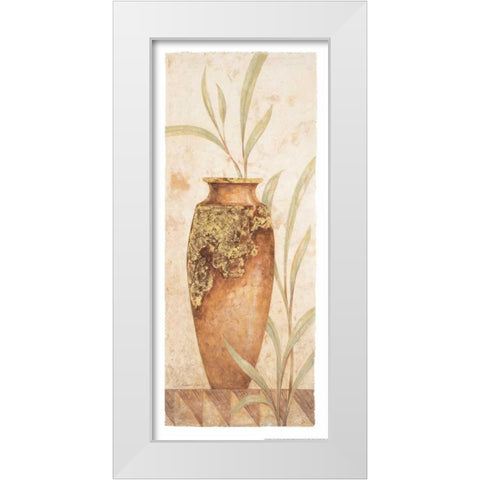 Rustic Venetian Urn I White Modern Wood Framed Art Print by Gladding, Pamela