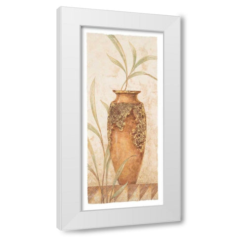 Rustic Venetian Urn II White Modern Wood Framed Art Print by Gladding, Pamela