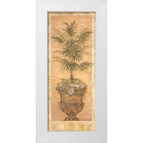 Parlor Palm III White Modern Wood Framed Art Print by Gladding, Pamela