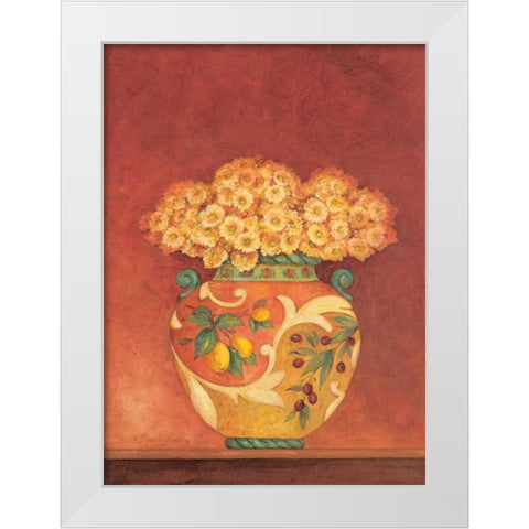 Tuscan Bouquet II White Modern Wood Framed Art Print by Gladding, Pamela