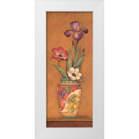 Pavan I White Modern Wood Framed Art Print by Gladding, Pamela