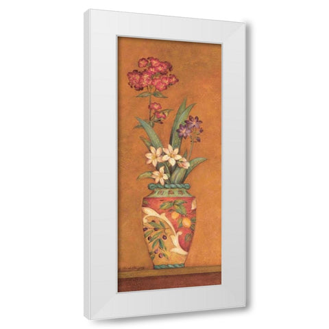 Pavan II White Modern Wood Framed Art Print by Gladding, Pamela
