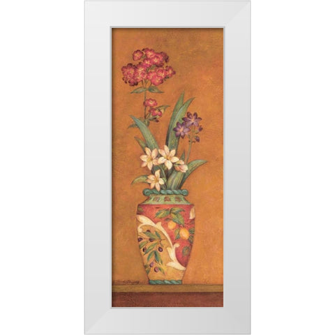 Pavan II White Modern Wood Framed Art Print by Gladding, Pamela