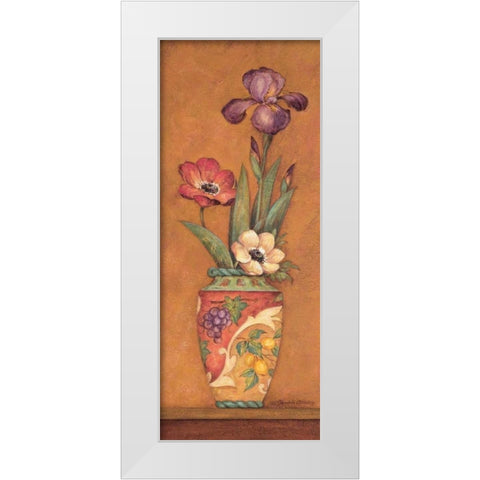 Pavan III White Modern Wood Framed Art Print by Gladding, Pamela
