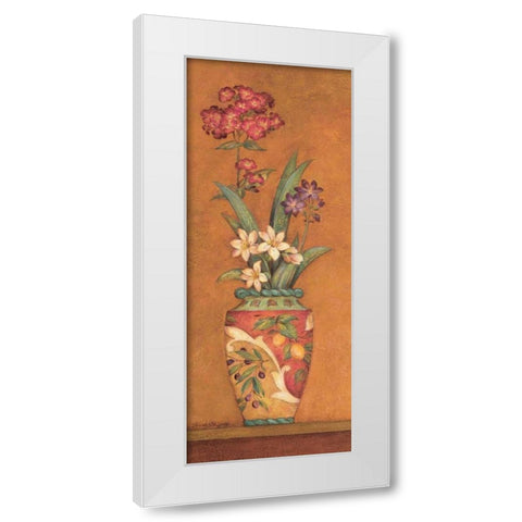 Pavan IV White Modern Wood Framed Art Print by Gladding, Pamela