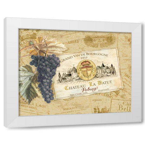 Chateau La Batut White Modern Wood Framed Art Print by Gladding, Pamela