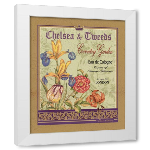 Coventry Garden White Modern Wood Framed Art Print by Gladding, Pamela