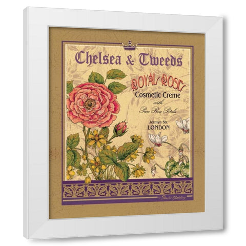 Royal Rose White Modern Wood Framed Art Print by Gladding, Pamela