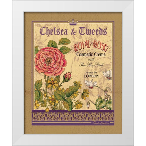 Royal Rose White Modern Wood Framed Art Print by Gladding, Pamela