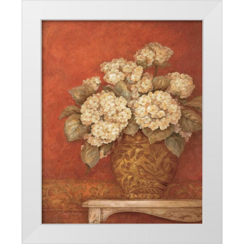 Villa Flora Hydrangeas White Modern Wood Framed Art Print by Gladding, Pamela