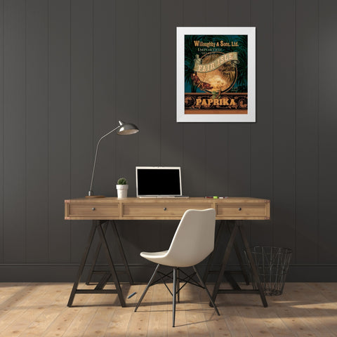 Paprika White Modern Wood Framed Art Print by Gladding, Pamela