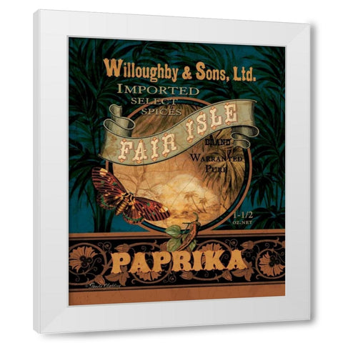 Paprika White Modern Wood Framed Art Print by Gladding, Pamela