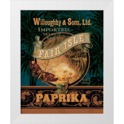 Paprika White Modern Wood Framed Art Print by Gladding, Pamela