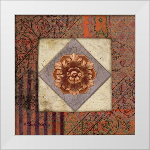 Lavender Archivae White Modern Wood Framed Art Print by Gladding, Pamela