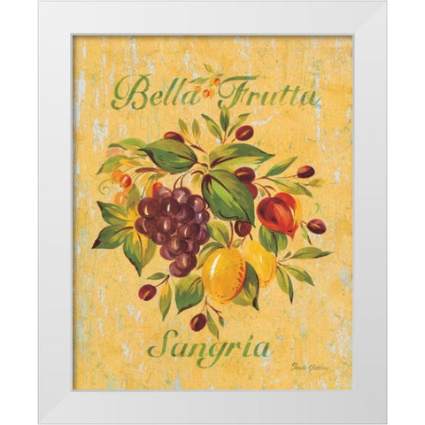 Sangria White Modern Wood Framed Art Print by Gladding, Pamela