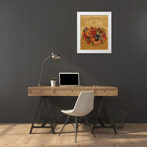 Toscana White Modern Wood Framed Art Print by Gladding, Pamela