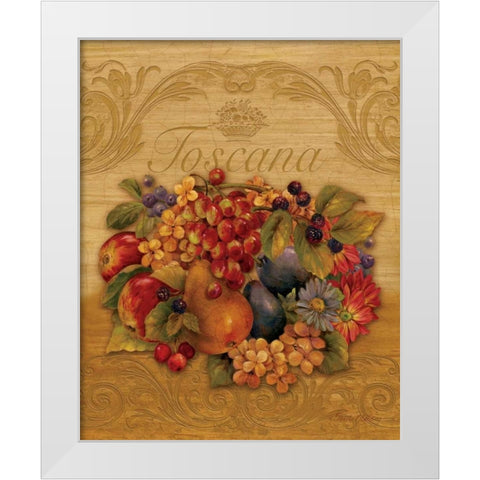 Toscana White Modern Wood Framed Art Print by Gladding, Pamela