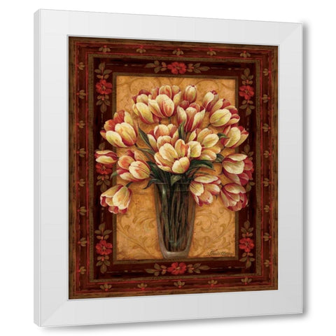 View From Pompeii II White Modern Wood Framed Art Print by Gladding, Pamela